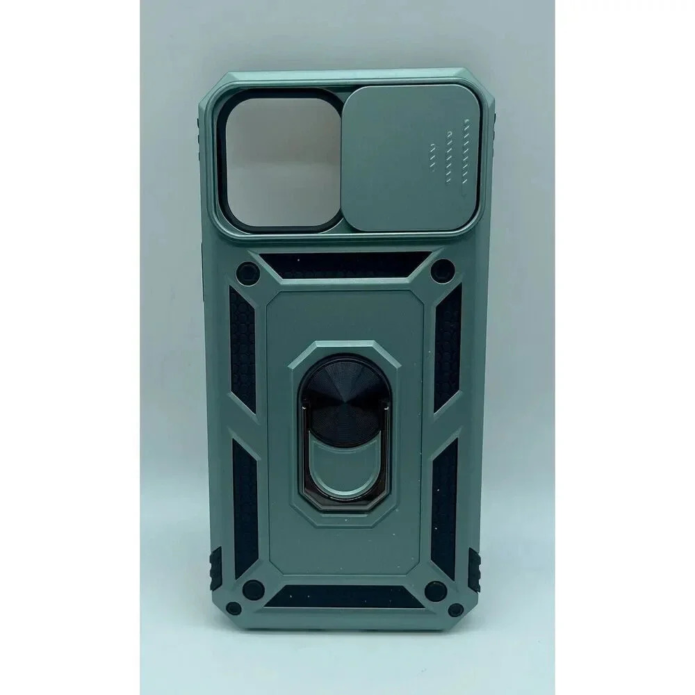 Hybrid Hard Case With Camera Lens Cover & Kickstand For iPhone 13 Pro Max 6.7”